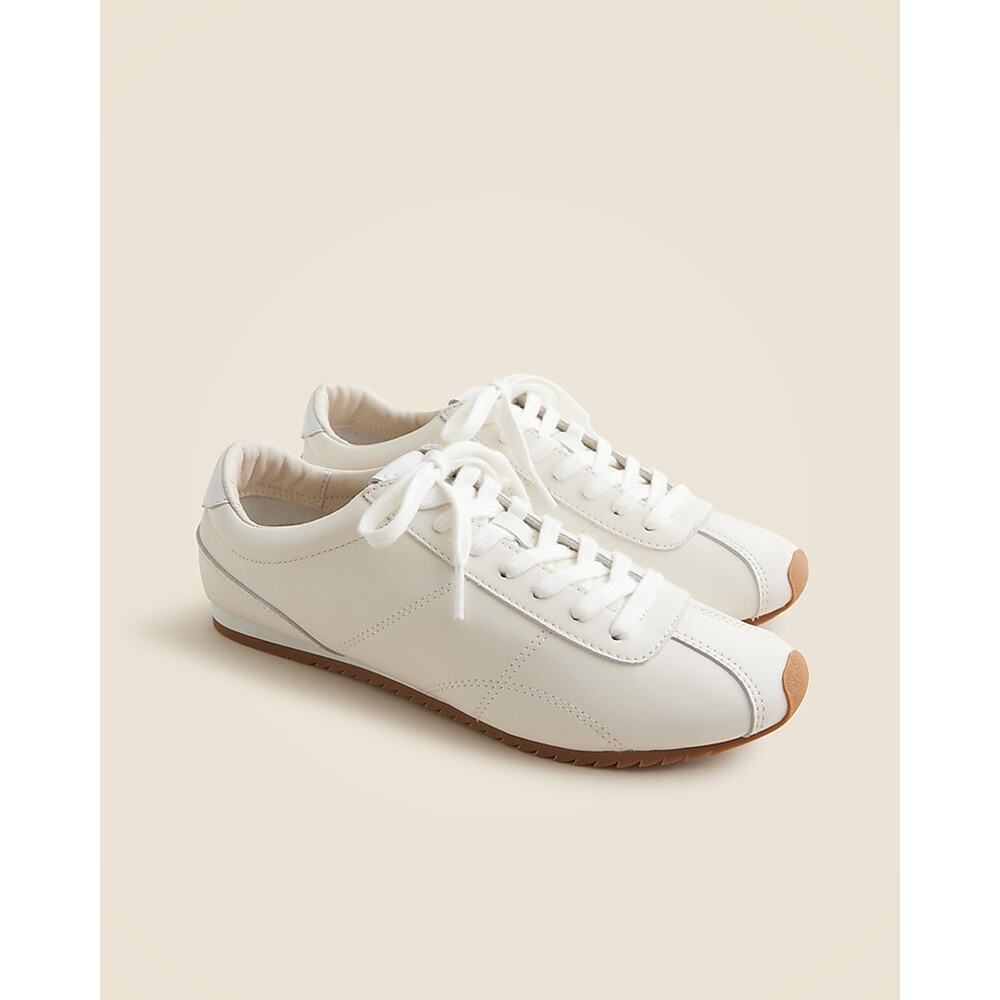 J.Crew Classic White Rec Sneakers Size 5 - Picture 1 of 9